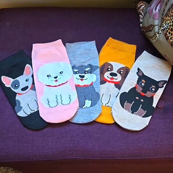 Accessories - Dog lovers fun 5 pr socks bundle